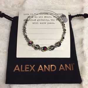 Alex and Ani Mirror Beaded Bangle